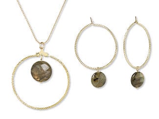 Single-Strand Necklace and Earring Set