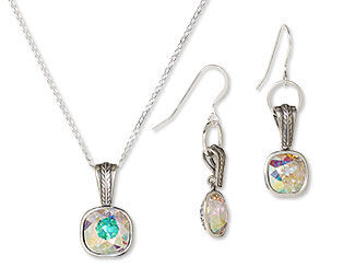 Single-Strand Necklace and Earring Set