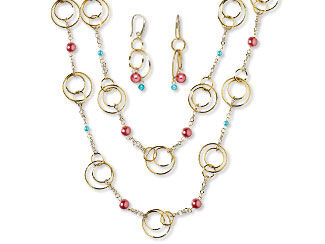 Single-Strand Necklace and Earring Set