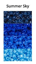 Summer Sky Monochromatic Ombre seed beads
