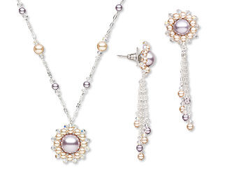 Single-Strand Necklace and Earring Set