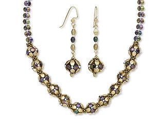 Single-Strand Necklace and Earring Set