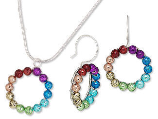 Single-Strand Necklace and Earring Set
