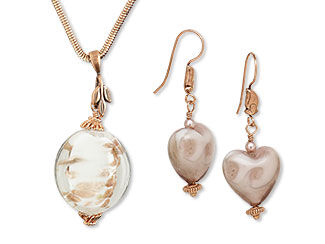 Single-Strand Necklace and Earring Set