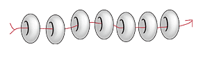 Strung beads diagram