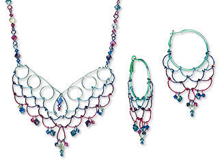 Single-Strand Necklace and Earring Set