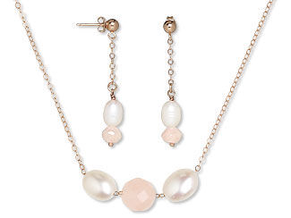 Single-Strand Necklace and Earring Set
