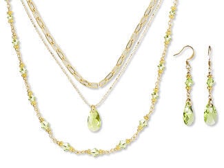Three-Piece Necklace and Earring Set