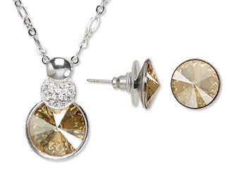 Single-Strand Necklace and Earring Set