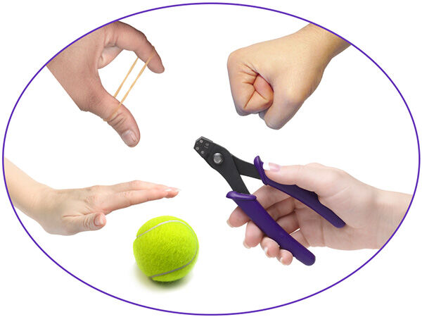 Hands doing hand exercises