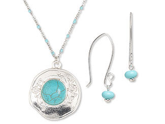 Single-Strand Necklace and Earring Set