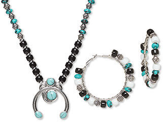 Single-Strand Necklace and Earrings Set