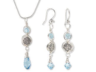 Single-Strand Necklace and Earrings