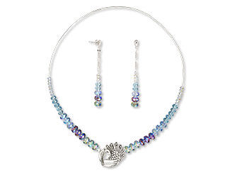 Single-Strand Necklace and Earring Set