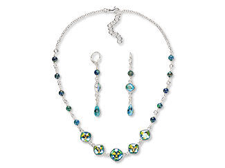 Single-Strand Necklace and Earring Set