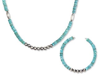 Single-Strand Necklace and Bracelet