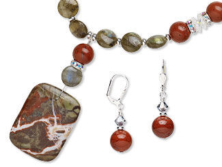 Single-Strand Necklace and Earring Set