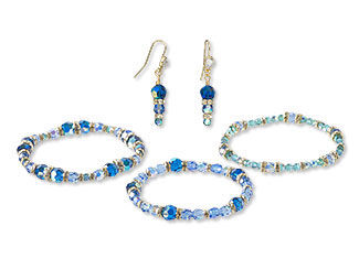 Three-Piece Bracelet and Earring Set