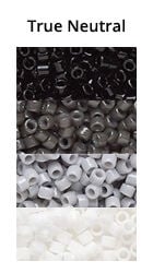 True Neutral Monochromatic Ombre seed beads