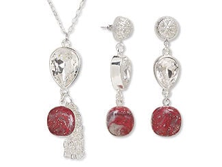 Single-Strand Necklace and Earrings