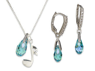 Single-Strand Necklace and Earring Set