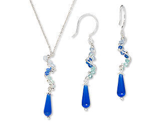 Single-Strand Necklace and Earring Set