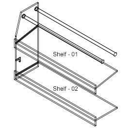 Diagram of organizer assembly