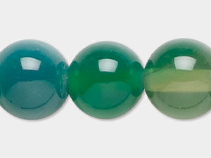 Green Agate Beads