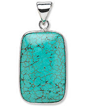 Square Magnesite pendant