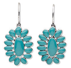 Gemstone cabochon earrings