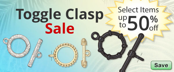 Save on our Toggle Clasp Sale with discounts up to 50% off on selected items.