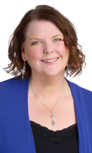 Model wearing design idea R N 2 J with a blue and black outfit