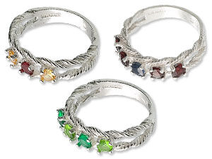 Birthstone rings