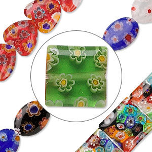 Millefiori glass bead