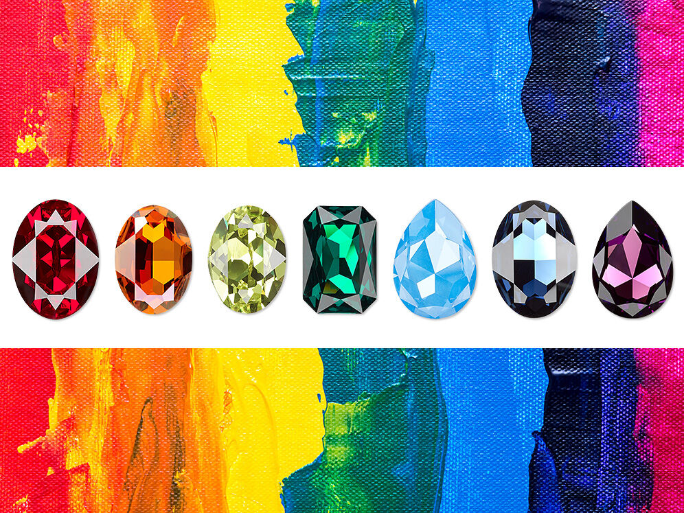 Crystal Passions® Crystal Fancy Stones - Color and Effect Guide