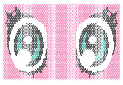 anime eye pattern