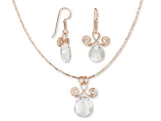 Single-Strand Necklace and Earring Set