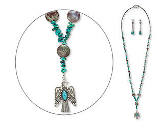Single-Strand Necklace and Earring Set