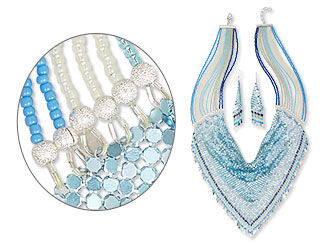 Scarf-Style Necklace and Earring Set