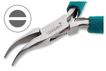 Curved chain-nose pliers
