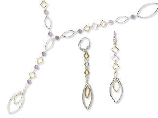 Single-Strand Necklace and Earring Set