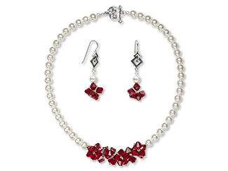 Single-Strand Necklace and Earring Set