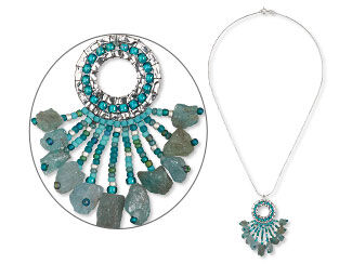 Design Idea QH26 necklace with beaded pendant on a chain