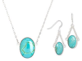 Turquoise Necklace and Earring Set