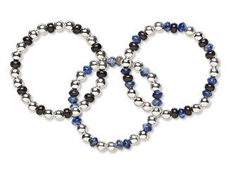 Three-Piece Stretch Bracelet Set