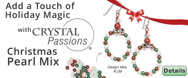 Add a Touch of Holiday Magic with Crystal Passions® Christmas Pearl Mix. Click for details.