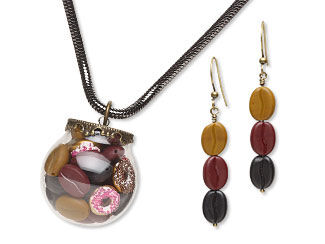 Single-Strand Necklace and Earring Set