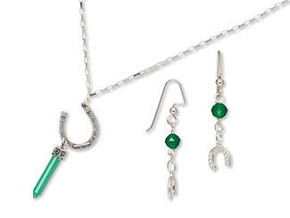 Single-Strand Necklace and Earring Set