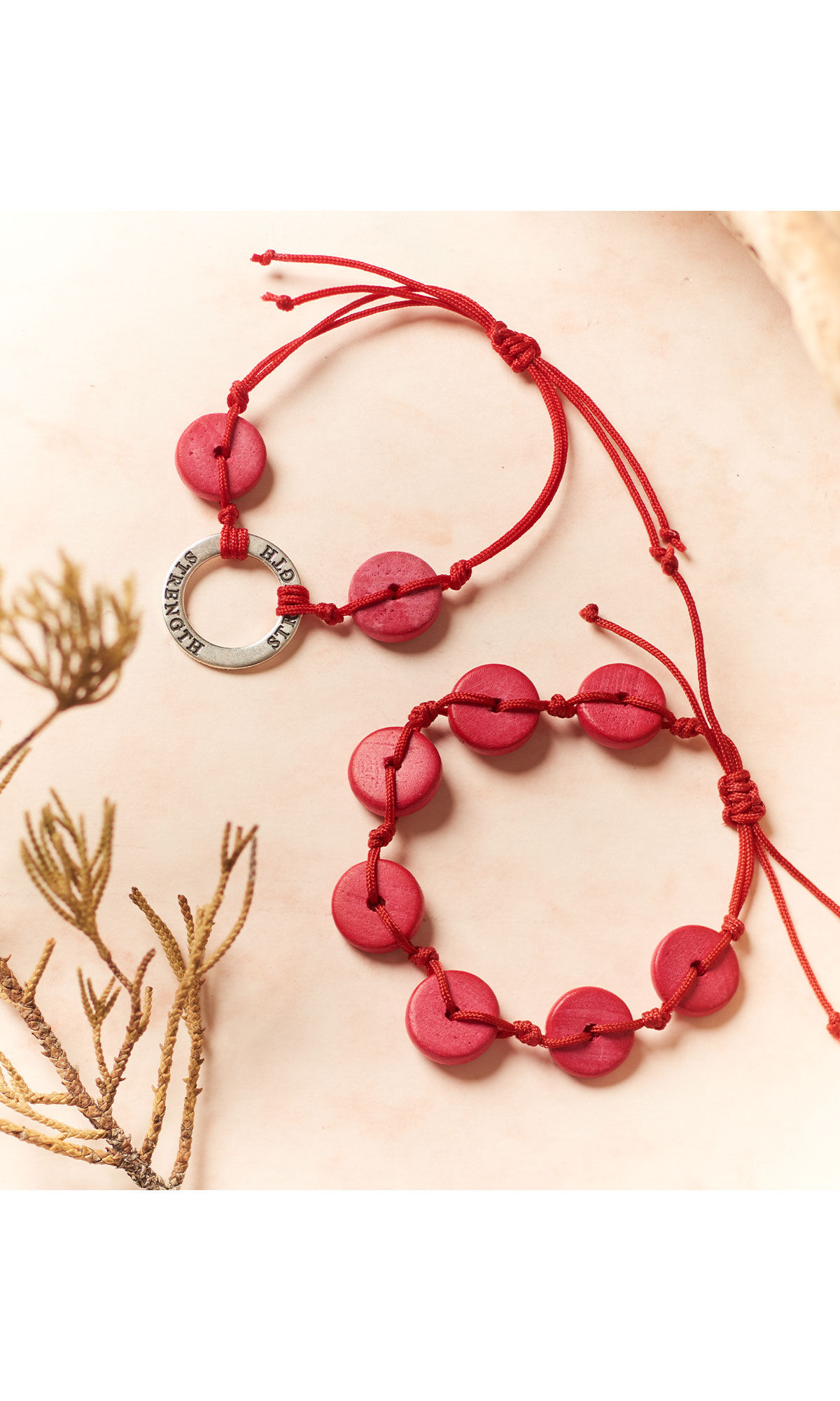Design Idea RB2B bracelets on a stylized background
