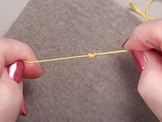 How to Make a Quilter's Knot